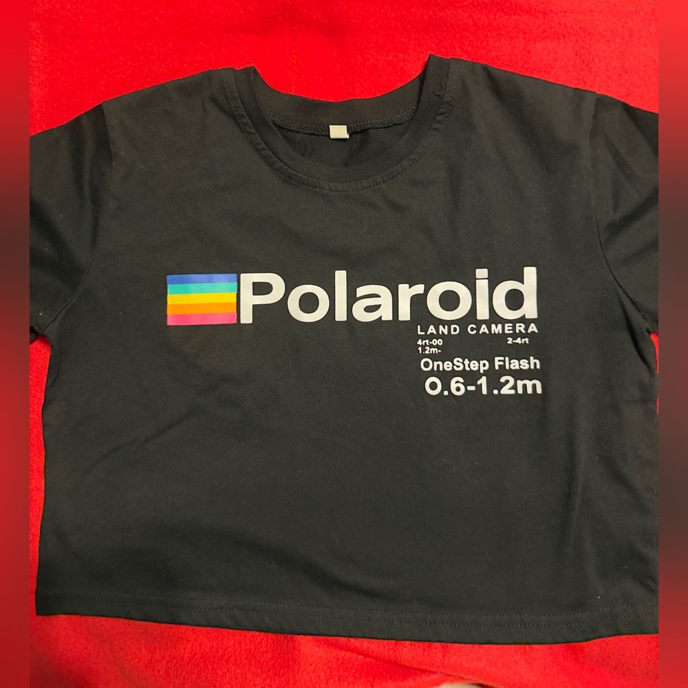 Polaroid Kids Black crop top